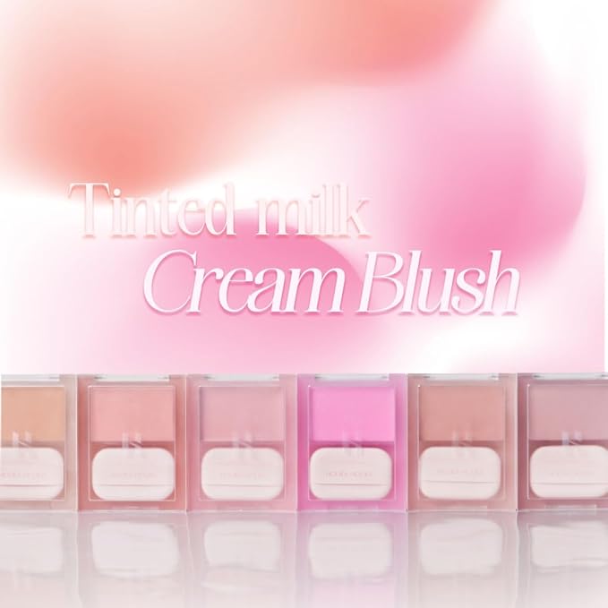 HOLIKA HOLIKA Colored Milk Cream Blush 07 ROSY Clean, Buildable
