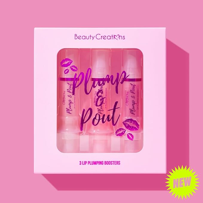 Plump & Pout Lip Plumping Lipgloss by Beauty Creations (3 Piece Set)