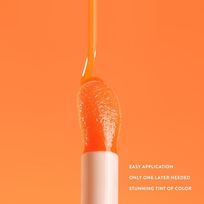 Dreamy Gleamy Tinted Lip Oil, Moisturizing, Shiny, Cruelty-Free, Vegan, Hydrating, Non-Sticky Tinted Lip Gloss, 5ml (Read My Mind)