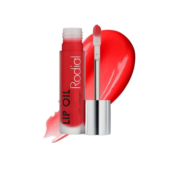 Plumping Collagen Lip Oil Cherry 0.13fl.oz, Vegan Collagen-Infused Lip