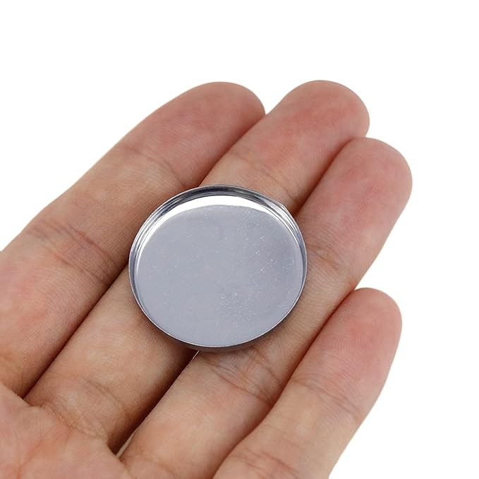 Pack of 30 Empty Round Metal Pans 26mm