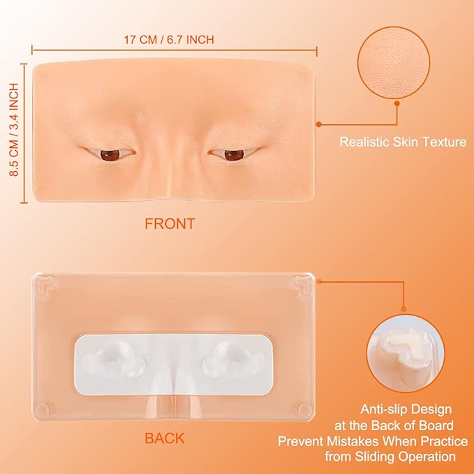 Makeup Practice Face Board, 3D Reusable Makeup Mannequin
