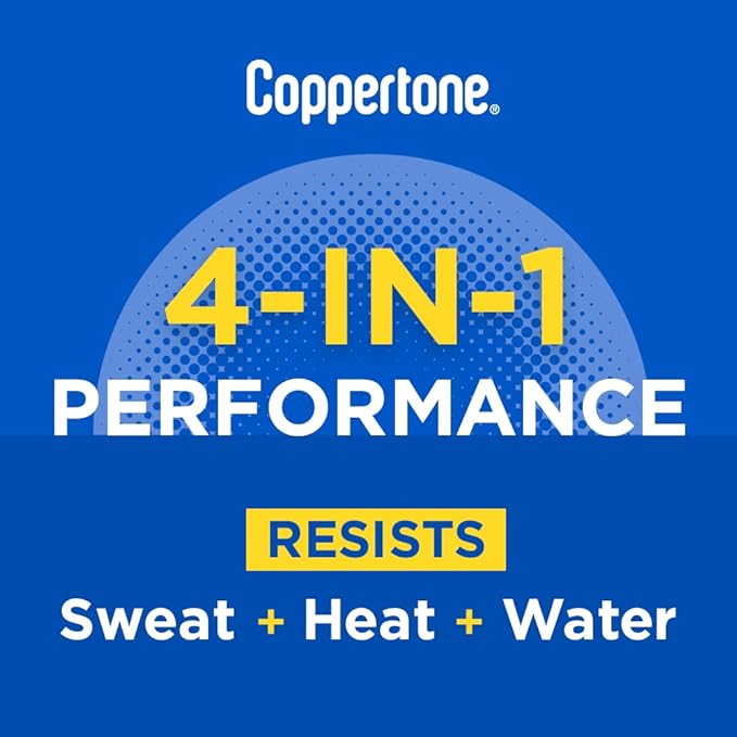 Coppertone SPORT Sunscreen Lotion SPF 50, Water Resistant Sunscreen, Broad Spectrum SPF 50 Sunscreen, Bulk Sunscreen Pack, 3 Fl Oz Bottle, Pack of 6