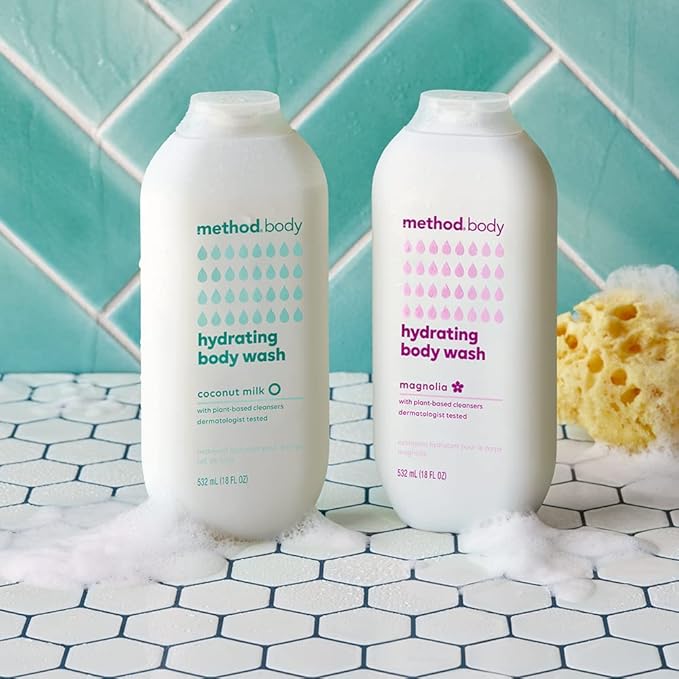 Method Body Wash, Magnolia, Paraben and Phthalate Free, 18 oz (Pack of 6)