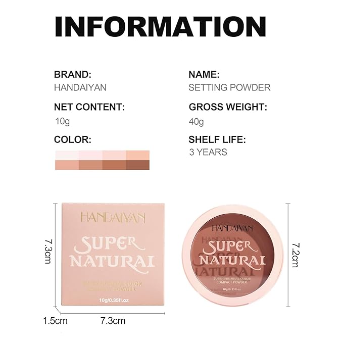 Pressed Face Powder Makeup Mineral Foundation Finishing Powder