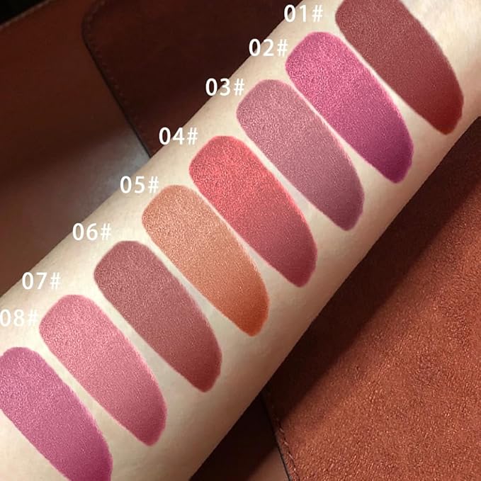 Longwear Liquid Lip Liner, Matte Lip Tint Stain Marker Pen, 2 in1 Liquid Lipstick & Lip Liner Pencil, Long Lasting Waterproof Lip gloss for Women, Fuller Lips Makeup (04(Rose Pink))