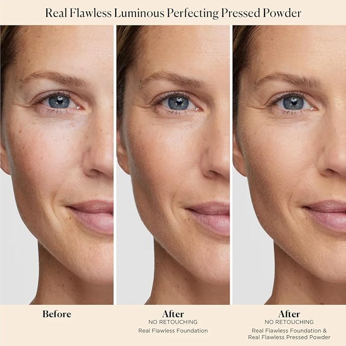 Real Flawless Luminous Perfecting Pressed Powder - Translucent 0. Powder 23 oz