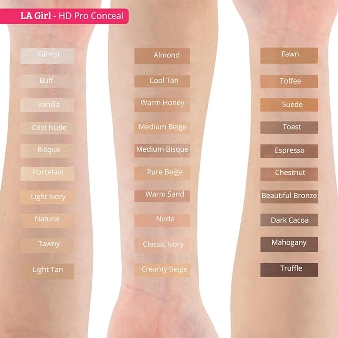 L.A. Girl Pro Conceal HD Concealer, Warm Sand, 0.28 Ounce