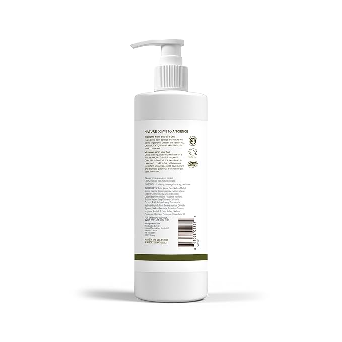 Bulldog Mens Skincare and Grooming 2-in-1 Shampoo and Conditioner, Alpine, 12 Fluid Ounces