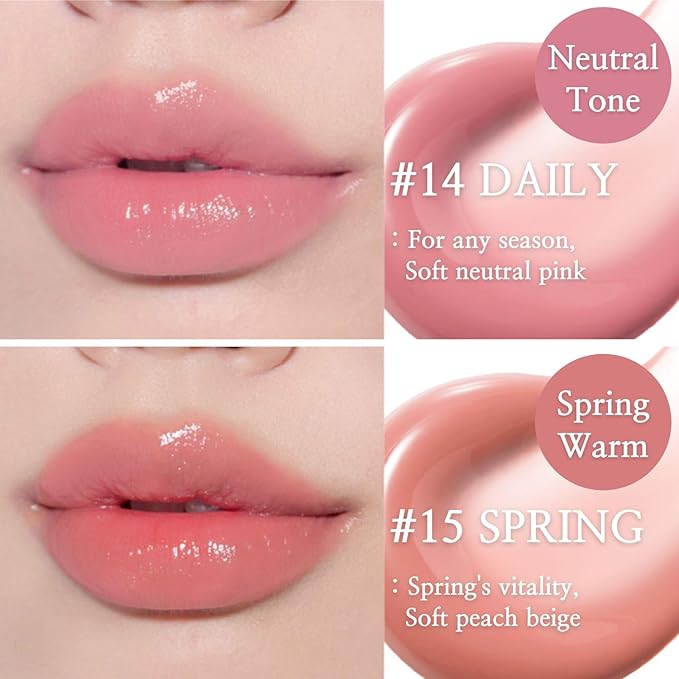 BBIA Glow Lip Tint โ Lip Plumping, Volumizing Glossy & Glowy Lip Stain Naturally Moisturizing Comfortable Texture Lightweight Long-Lasting Vivid Color Non-Sticky Non-Dry Korean (14 DAILY, Pack of 1)