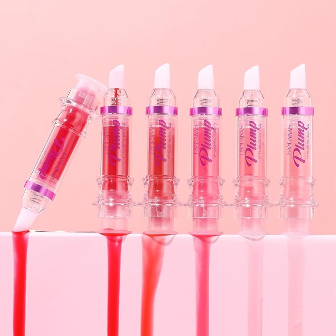 6pcs Lip Plumping Booster Gloss Set, Lips