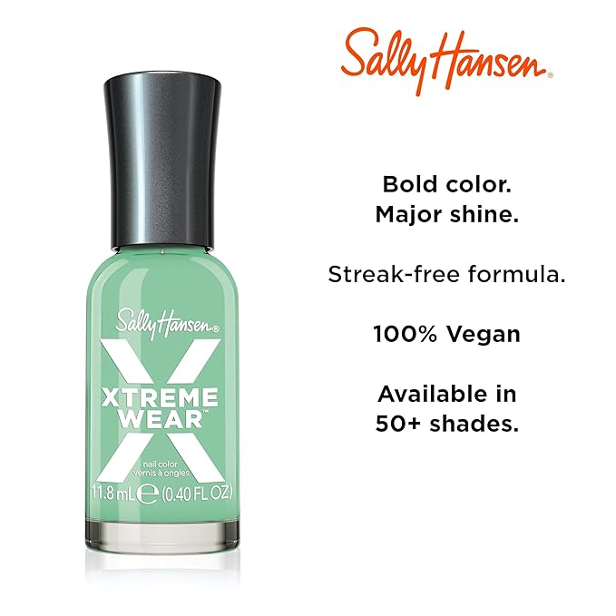 Sally Hansen Xtreme Wear, Mermaid's Dream, Nail Polish, Doesn't Chip, Beautiful Colors, Long Lasting, Fade Resistant, Easy to Apply, 0.4oz