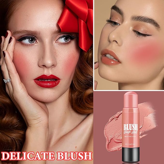 Cream Blush Stick Makeup,Blush Stick for All Skin & Eyes(#101)