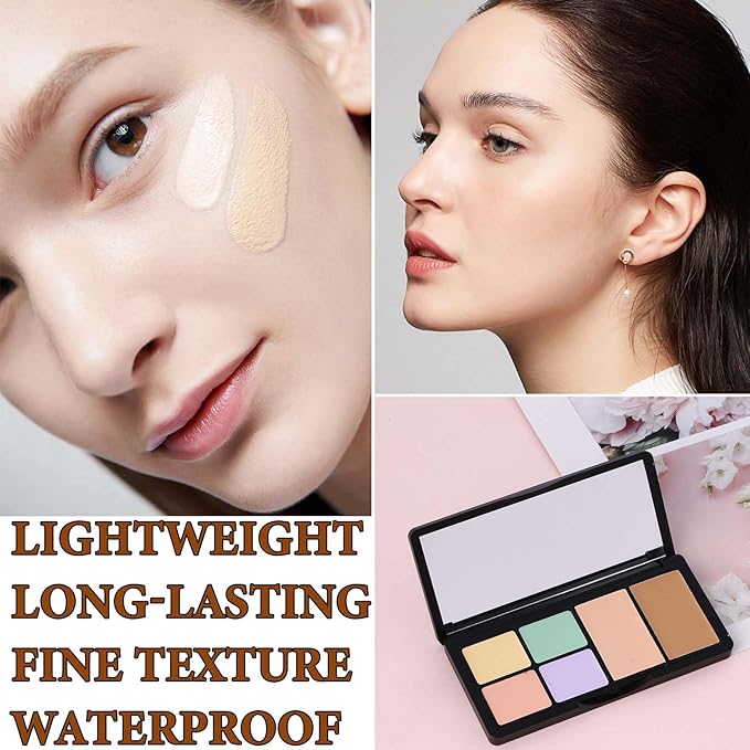 6 Colors Correcting Concealer Contour Palette,Concealer Cream Contour