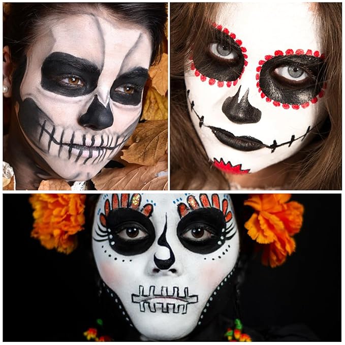 White Face Body Paint Halloween Cosplay Clown Zombie