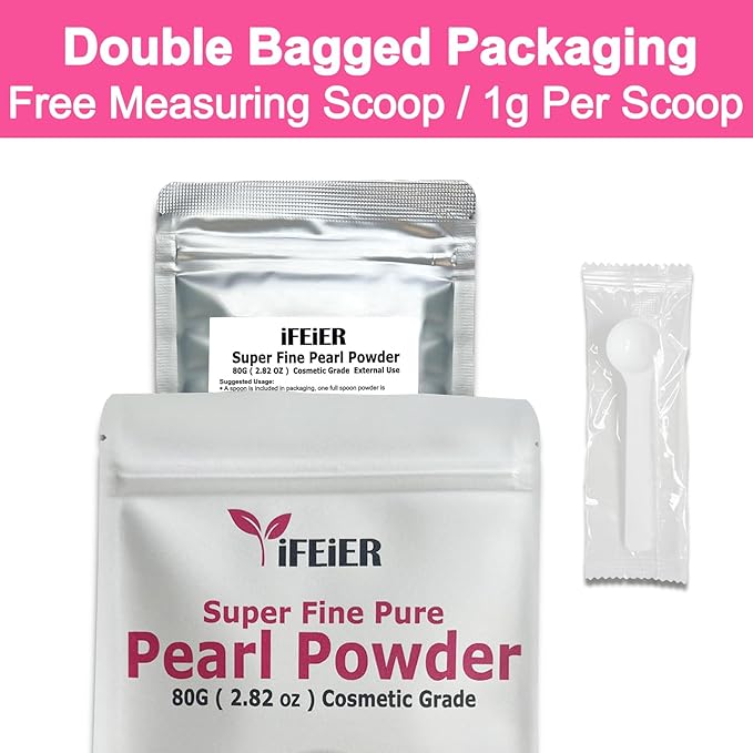 Pure Freshwater Pearl Powder for Skincare and Homemade 80g