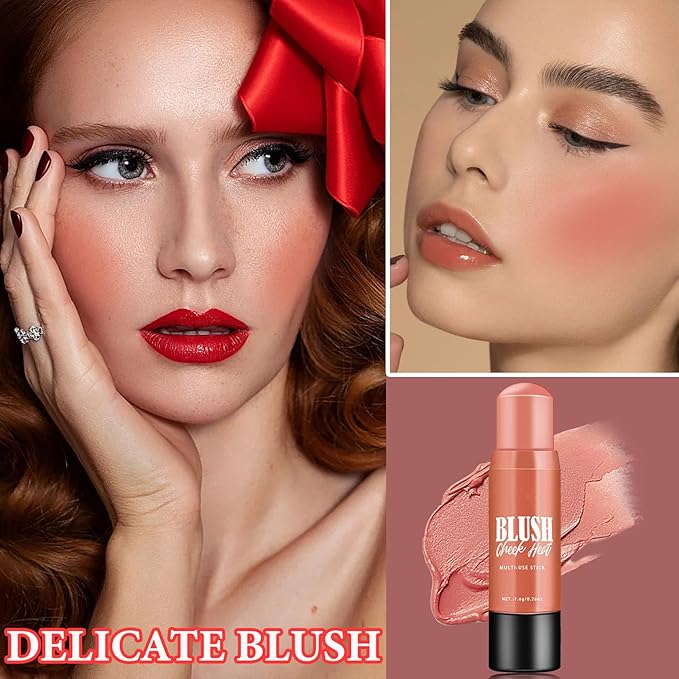 Cream Blush Stick Makeup,Blush Stick for All Skin & Eyes(#103)