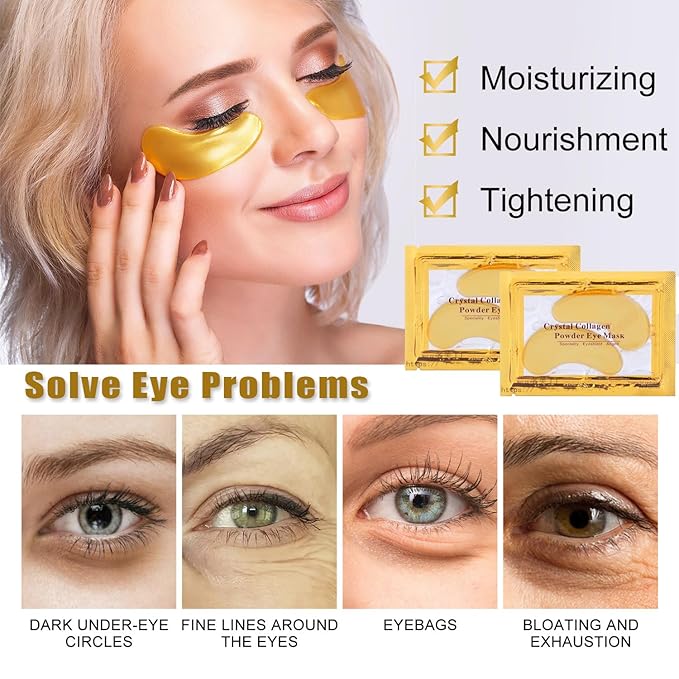 30 pairs 24k gold eye