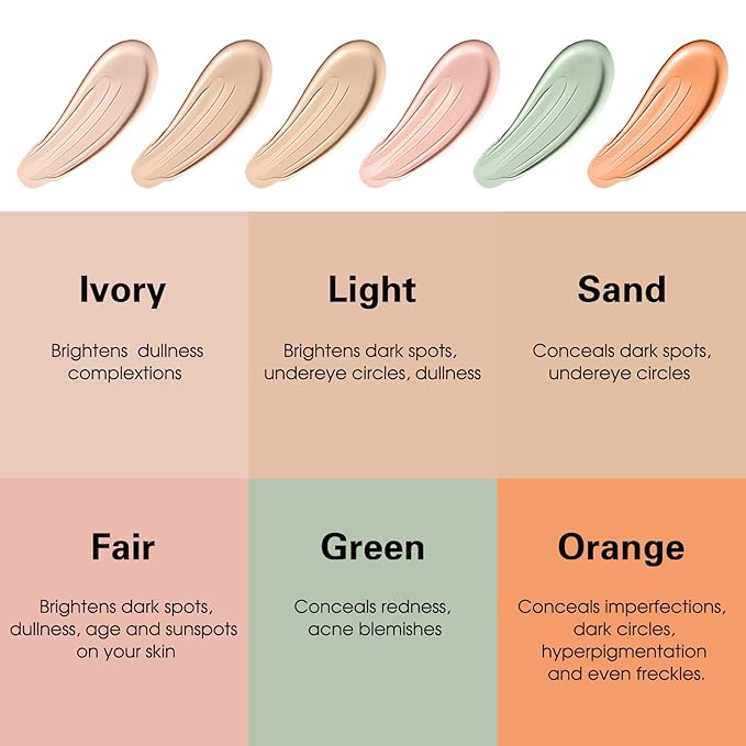 UCANBE Liquid Concealer Stick, Conceals, Covers, Highlights, Medium - Green