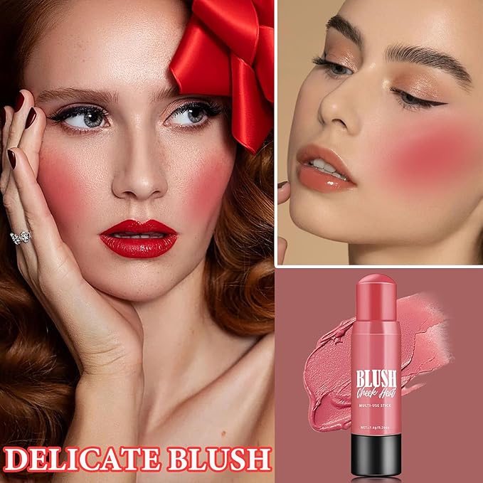 Cream Blush Stick Makeup,Blush Stick for All Skin & Eyes(#104)