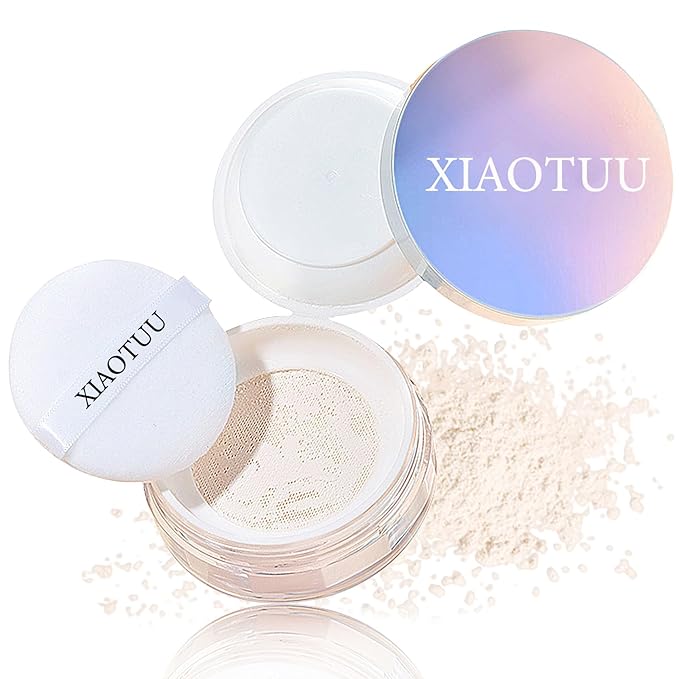 Loose Setting Face Powder,Loose Powder Lightweight & Breathable Women (Ivory)