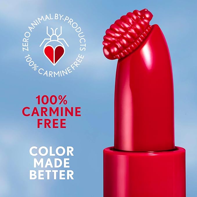 COVERGIRL Clean Lip Color, Sunny Days, Satin Finish, Squalane, Avocado & Aloe, Carmine-Free, Non-Drying, 0.12oz