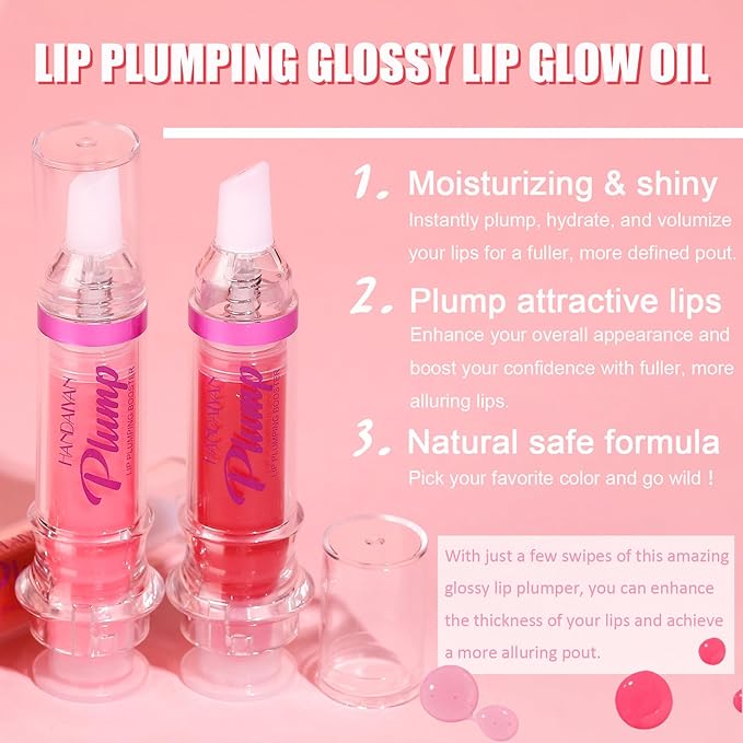 Glossy Finish Lip Glow Oil,Lip Plumping Lines