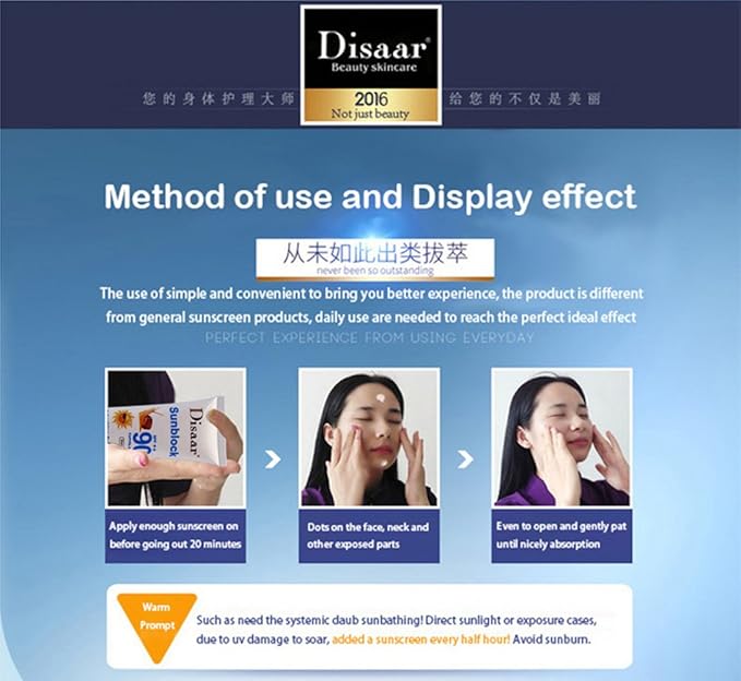 Sunscreen Cream Refreshing Sunblock SPF90++ Protection Waterproof 100ml