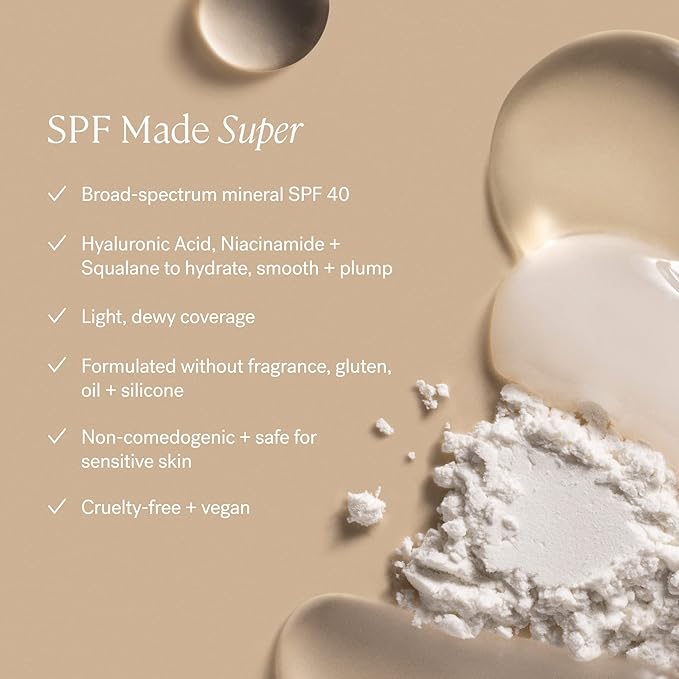 ILIA - Super Serum Skin Tint SPF 40 | Non-Comedogenic, Vegan, Lightweight to Help Against Blue Light, + Pollution while Hydrating, Smoothing, + Refining (Tulum ST2, 1 fl oz | 30 ml)