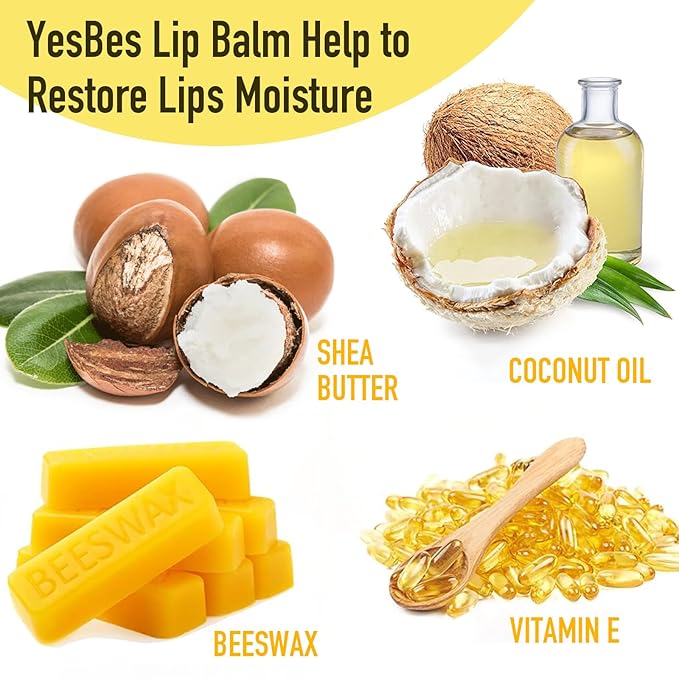 128 Pack Lip Balm, Natural Lip Flavors