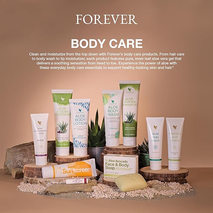 Forever Living Aloe Vera Gelly - Pure Aloe Gel - Soothing and Moisturizing Skin - Non-Staining & Fast-Absorbing - Vegan & Gluten-Free - 4 fl oz