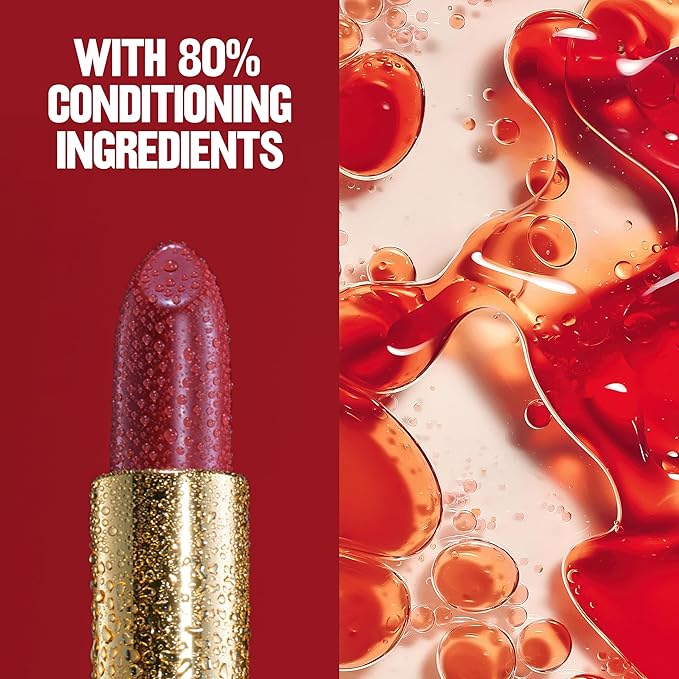 Revlon Super Lustrous Lipstick, Creamy Formula For Soft, Fuller-Looking Lips, Moisturized Feel, 440 Cherries in the Snow, 0.15 oz