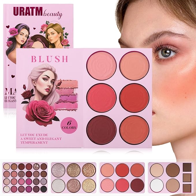 4-Layer Book-Style Foldable Makeup Palette Set | Portable