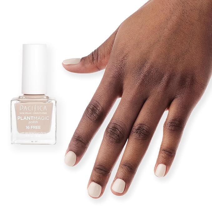 Pacifica Natural Nail Polish – Plant Magic Brown Beige Nail Polish - Plant Based, Non-Toxic & Clinically Tested - Lasting Colors, Glossy Chip-Resistant, Clean Beauty, Dermatologist Approved, Baby Deer