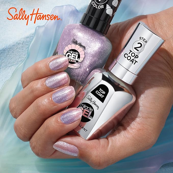 Sally Hansen Miracle Gel™, Pearls Diving for Treasure, Long Lasting, Gel-Like Formula, No UV Lamp Needed, Yellow Nail Polish