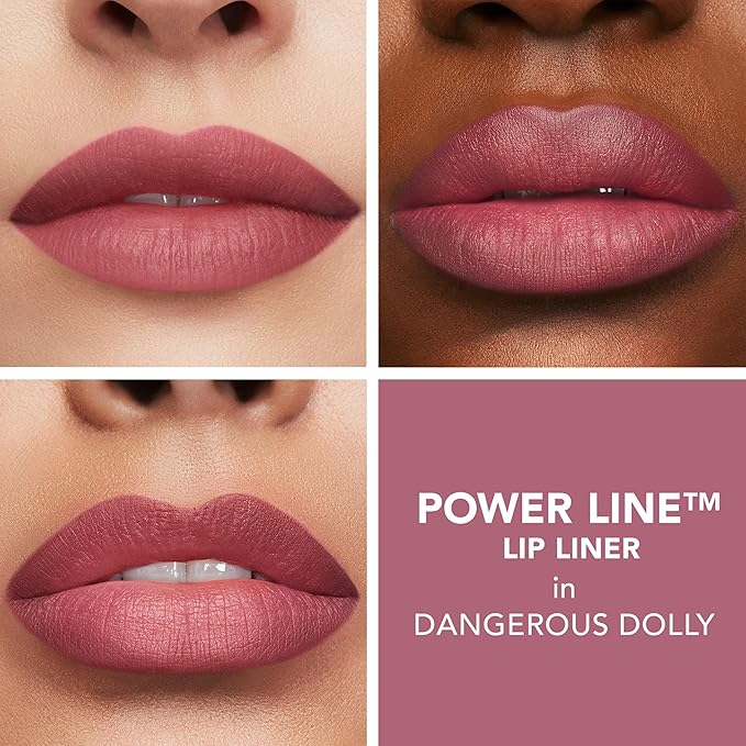 Buxom Full On Glossy Lip Oil in Dolly Power Line Plumping Lip Liner in Dangerous Dolly