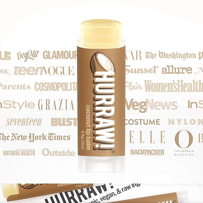 Hurraw! Coconut Lip Balm: Organic, Certified