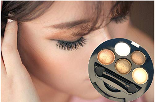 Mallofusa 5 Colors Eye Shadow Palette Powder Glitter 7oz