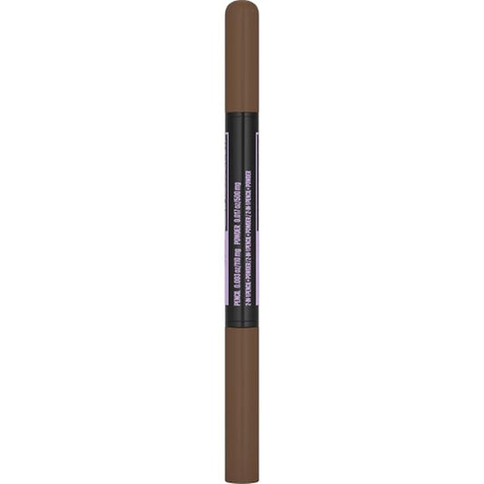 Maybelline Express Brow 2-In-1 Pencil and Powder Eyebrow Makeup, Medium Brown, 1 Count
