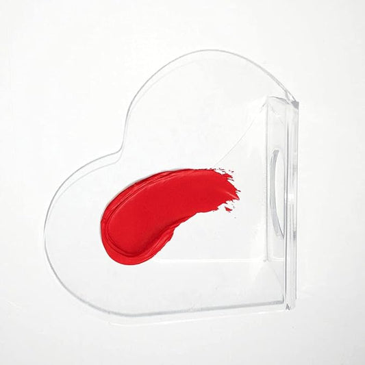 1 Pack Transparent Acrylic Nail Art Hand-held Palette