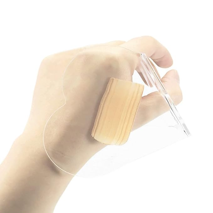 Acrylic Hand Makeup Mixing Palette Hand Held Heart-Shaped