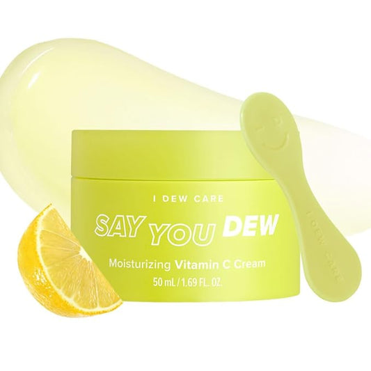 I DEW CARE Vitamin C Face Moisturizer - Say You Dew | Korean Skin Care Routine Panthenol, Niacinamide, Non-irritating, Hydrate and Illuminate Glass Smoother Skin, Mother's Day, 1.69 FL Oz