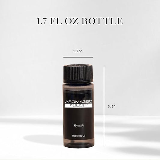Aroma360 - Mystify Pro Pod Fragrance Oil Blend | Hotel Inspired Luxury Essential Oil Diffuser | Aromatherapy Scent Diffuser Oil | Citrus, Green Melon and Raspberry 1.7 fl oz, 50 mL