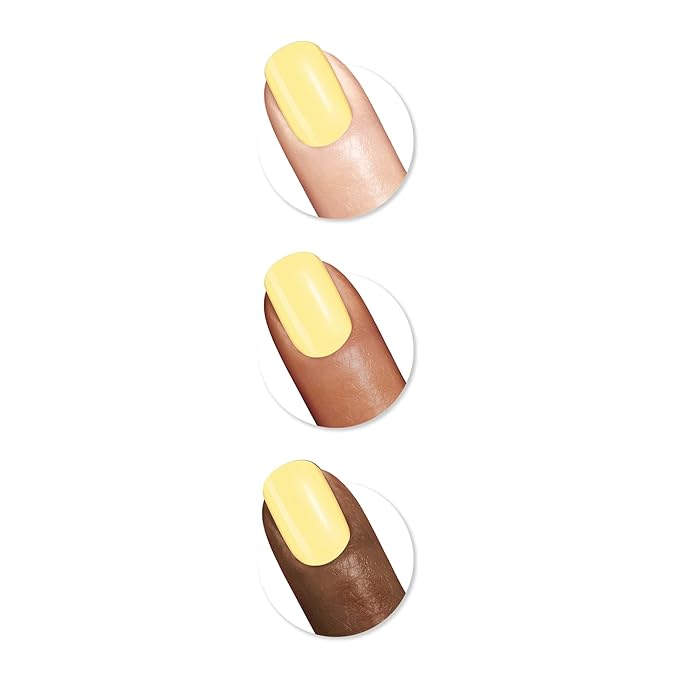 Sally Hansen Miracle Gel™, Travel Seekers Sunbrella, Long Lasting, Gel-Like Formula, No UV Lamp Needed, Yellow Nail Polish