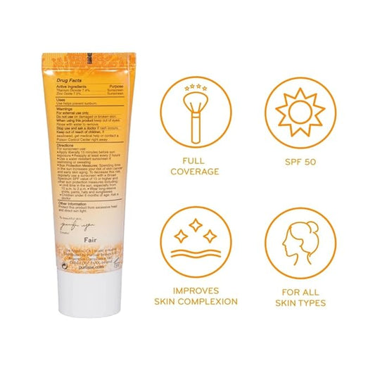 pūrlisse Youth Glow Vitamin C CC Cream SPF Light Medium 1.4oz