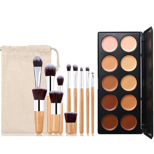 Professional Makeup Cream Contour Palette, Joyeee 10 Colours