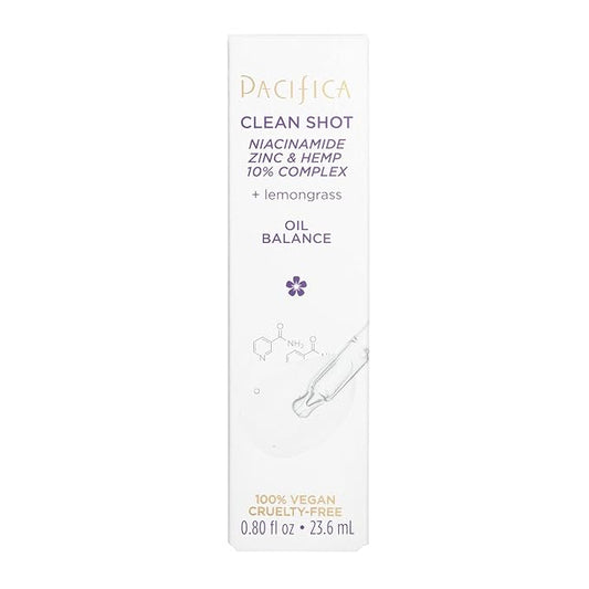 Pacifica Clean Shot Niacinamide Zinc and Hemp 10 0.8 oz