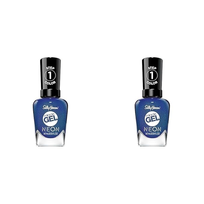 Sally Hansen Miracle Gel Neons Collection Anything is Popsicle, 0.5 fl oz (Pack of 2)