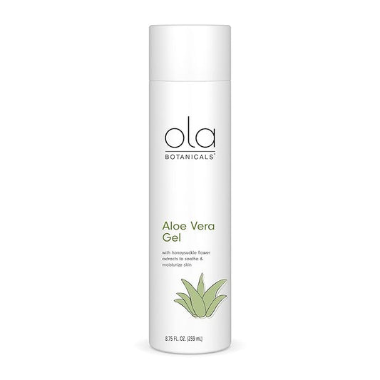 Dr. Mercola Ola Botanicals Aloe Vera Gel (8.75 Fl. Oz.), Made with Honeysuckle Flower Extract, Soothe & Moisturize Skin, Leaping Bunny Certified