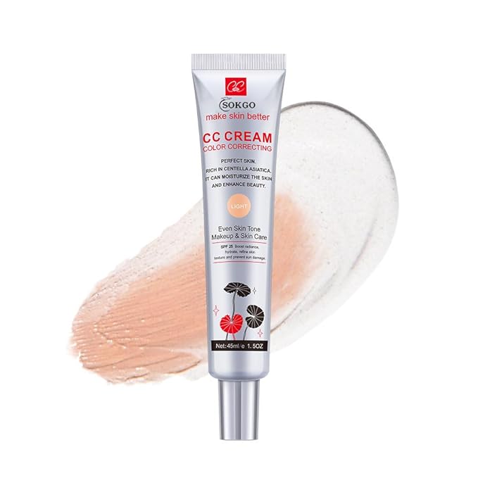 Color Correcting CC Cream with Centella Asiatica, Full-Coverage